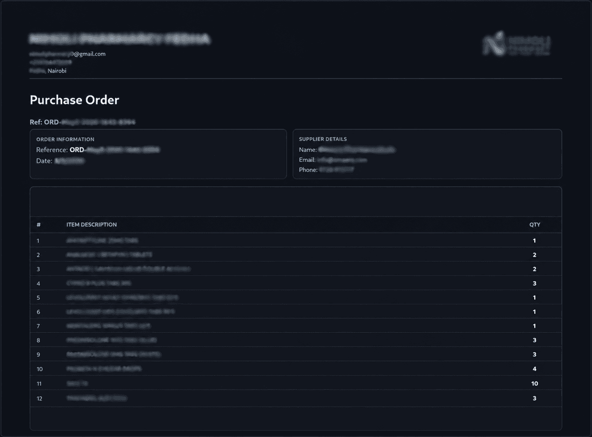 Generate Optimized Orders