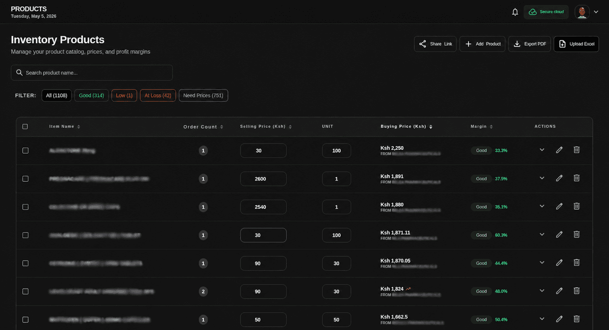 Import your catalogue