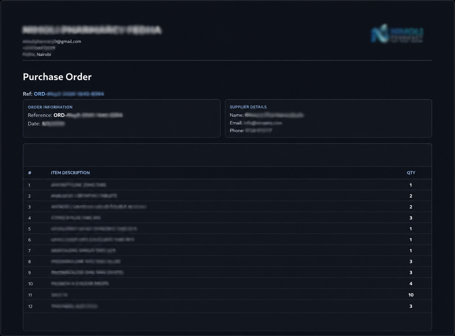 Order Optimization